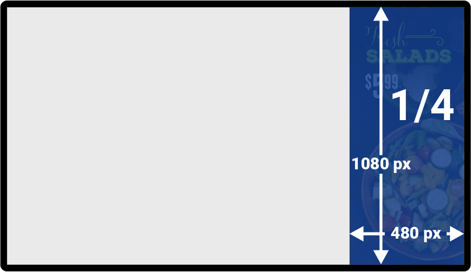 One-Quarter screen: Column