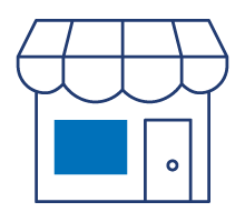 Icon of restaurant retail store